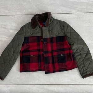 Ralph Lauren Kids Plaid Jacket - Red and Green